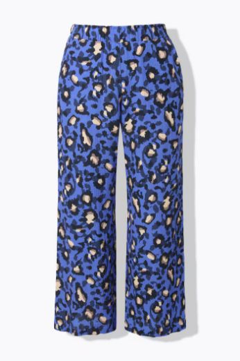 Plus size veliki brojevi Hlače od muslina s leopard uzorkom za punije