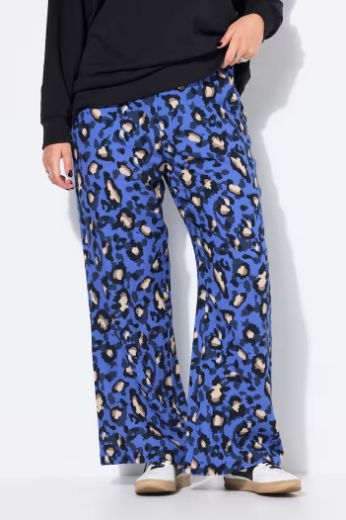 Plus size veliki brojevi Hlače od muslina s leopard uzorkom za punije