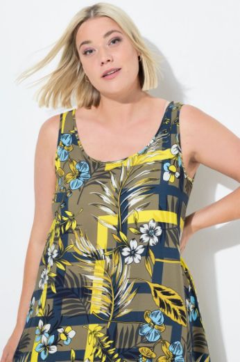 Plus size veliki brojevi Haljina bez rukava A kroja za punije
