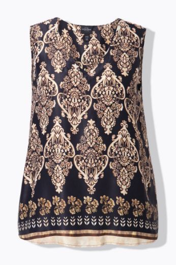 Plus size veliki brojevi Bluza bez rukava V ovratnika za punije