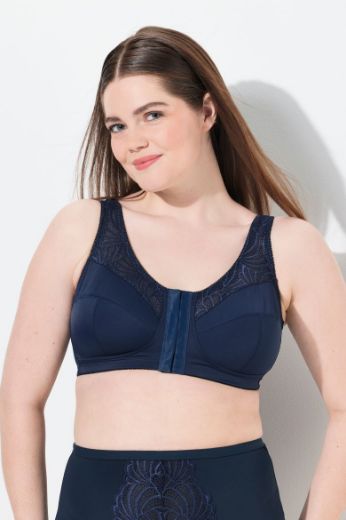 Plus size veliki brojevi Grudnjak širokih naramenica na prednje kopčanje za punije