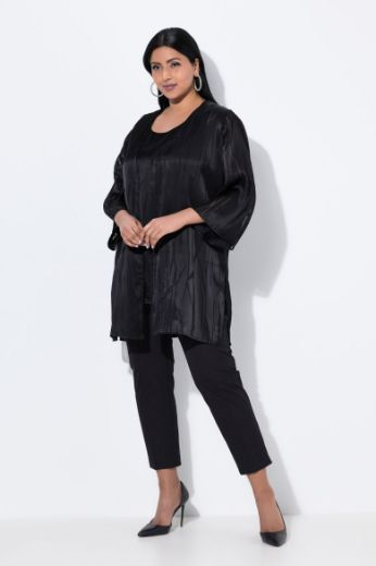 Plus size veliki brojevi Bluza otvorenog A kroja za punije