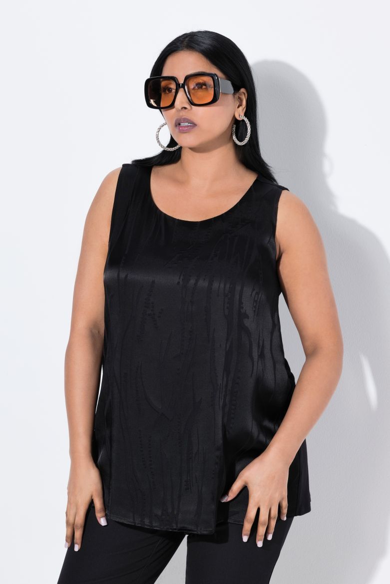 Plus size veliki brojevi Majica bez rukava A kroja za punije