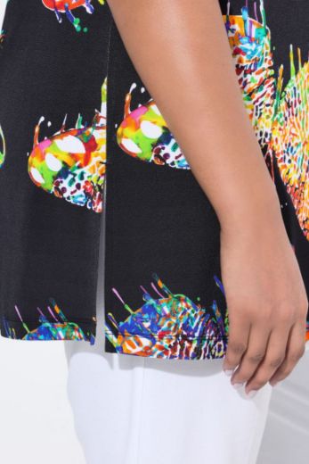 Plus size veliki brojevi Bluza kratkih rukava V ovratnika za punije