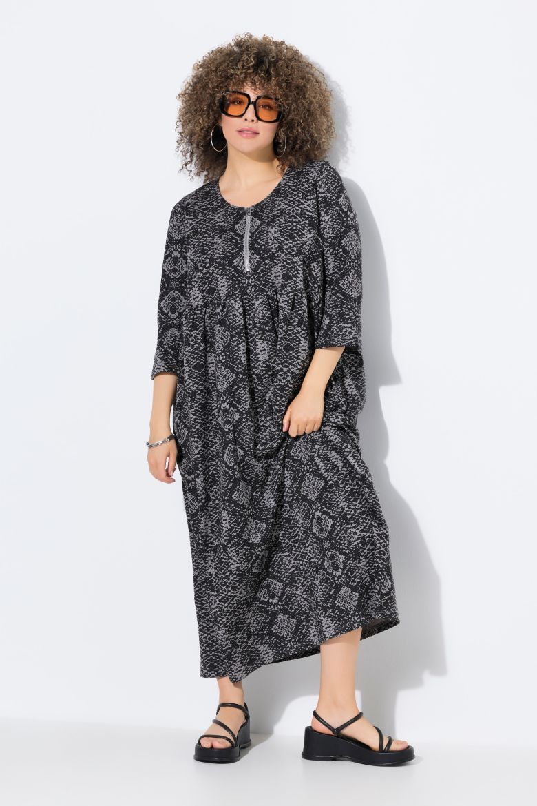 Plus size veliki brojevi Haljina maxi 3/4 rukava za punije