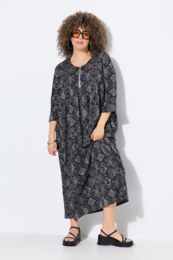 Plus size veliki brojevi Haljina maxi 3/4 rukava za punije