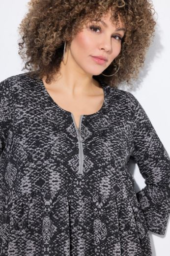 Plus size veliki brojevi Haljina maxi 3/4 rukava za punije