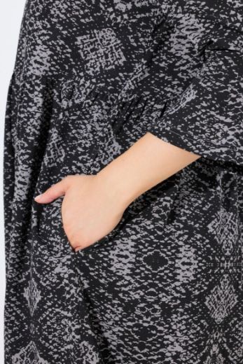 Plus size veliki brojevi Haljina maxi 3/4 rukava za punije