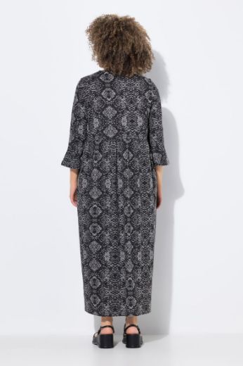 Plus size veliki brojevi Haljina maxi 3/4 rukava za punije