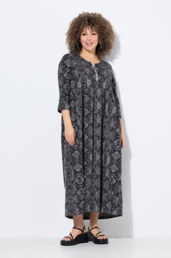Plus size veliki brojevi Haljina maxi 3/4 rukava za punije