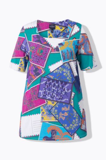 Plus size veliki brojevi Majica kratkih rukava A kroja za punije