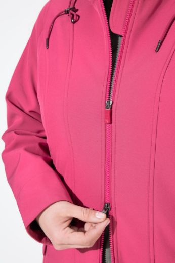 Plus size veliki brojevi Jakna vodoodbojna s kapuljačom dužeg kroja za punije