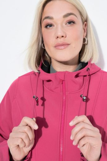 Plus size veliki brojevi Jakna vodoodbojna s kapuljačom dužeg kroja za punije