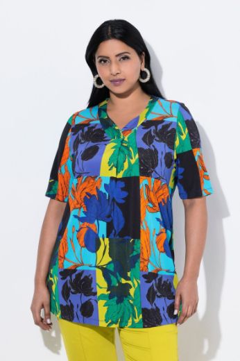 Plus size veliki brojevi Košulja kratkih rukava A kroja za punije