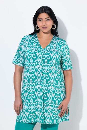 Plus size veliki brojevi Bluza kratkih rukava dužeg kroja za punije