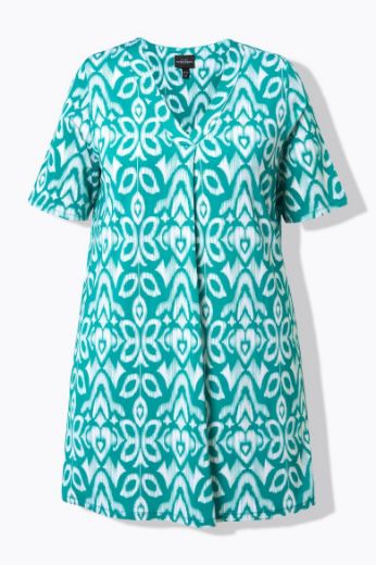 Plus size veliki brojevi Bluza kratkih rukava dužeg kroja za punije