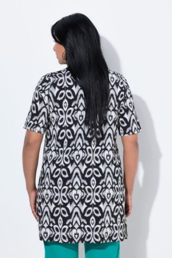 Plus size veliki brojevi Bluza kratkih rukava dužeg kroja za punije