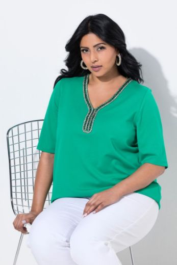 Plus size veliki brojevi Majica kratkih rukava A kroja za punije