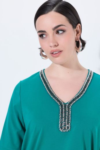 Plus size veliki brojevi Majica kratkih rukava A kroja za punije