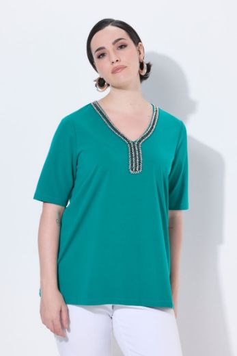 Plus size veliki brojevi Majica kratkih rukava A kroja za punije