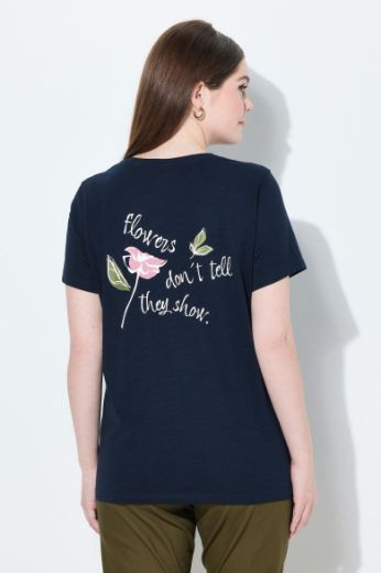Plus size veliki brojevi Majica kratkih rukava V ovratnika za punije