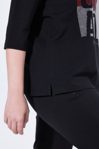Plus size veliki brojevi Majica 3/4 rukava okruglog ovratnika za punije