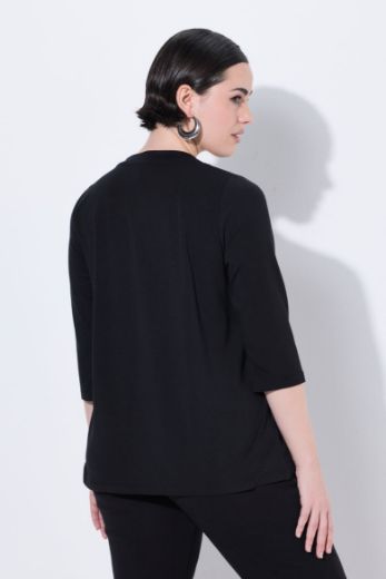 Plus size veliki brojevi Majica 3/4 rukava okruglog ovratnika za punije