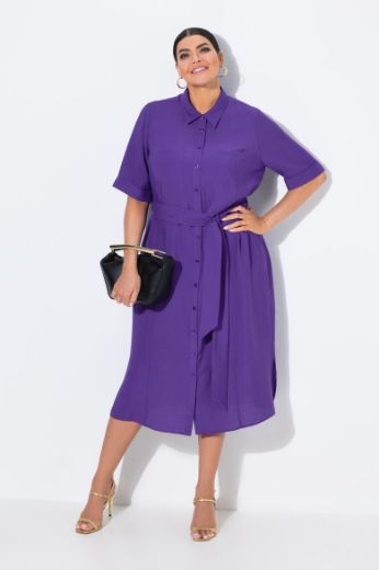 Plus size veliki brojevi Haljina midi A kroja za punije