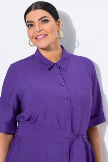 Plus size veliki brojevi Haljina midi A kroja za punije