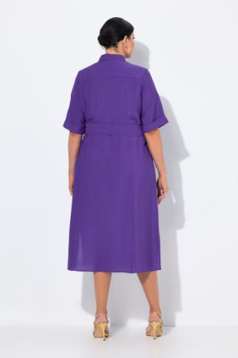 Plus size veliki brojevi Haljina midi A kroja za punije