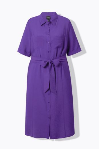 Plus size veliki brojevi Haljina midi A kroja za punije