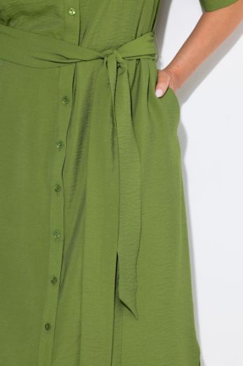 Plus size veliki brojevi Haljina midi A kroja za punije