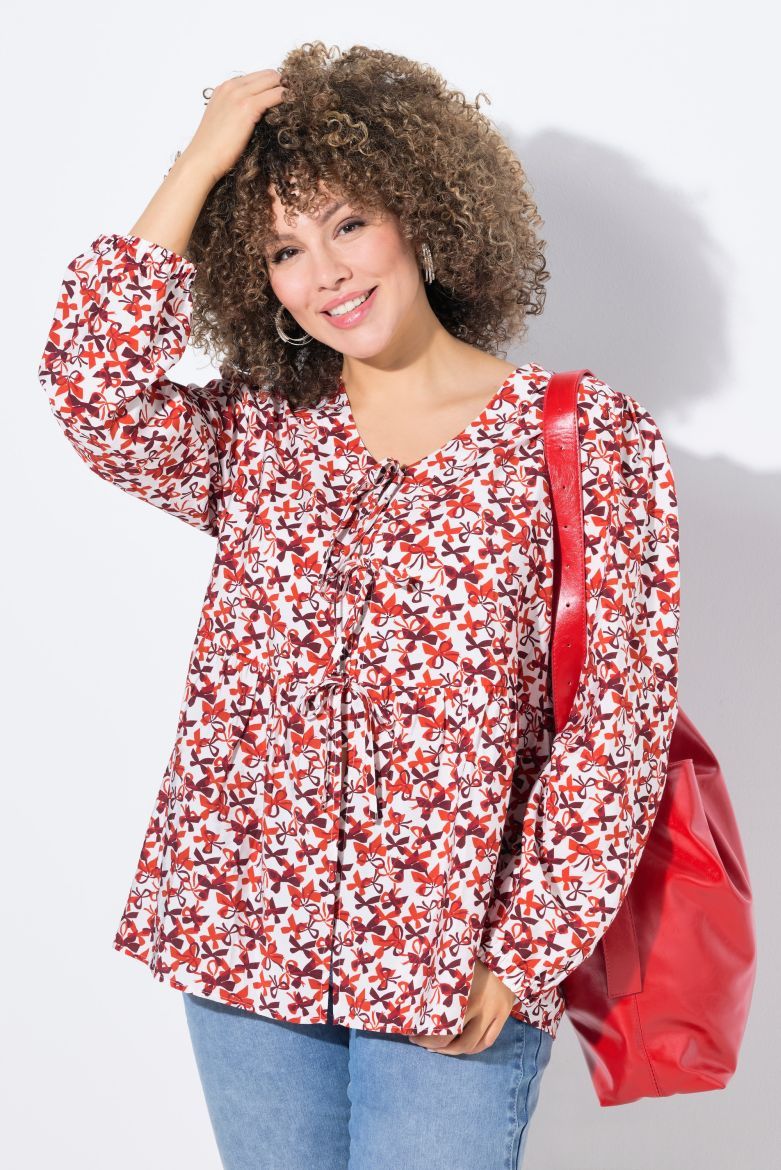 Plus size veliki brojevi Bluza dugih rukava A kroja za punije