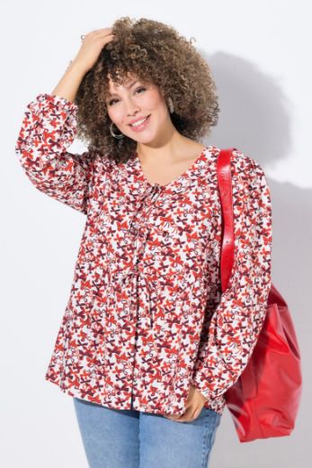 Plus size veliki brojevi Bluza dugih rukava A kroja za punije