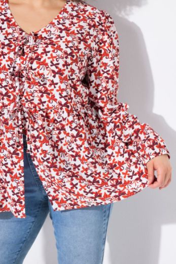 Plus size veliki brojevi Bluza dugih rukava A kroja za punije