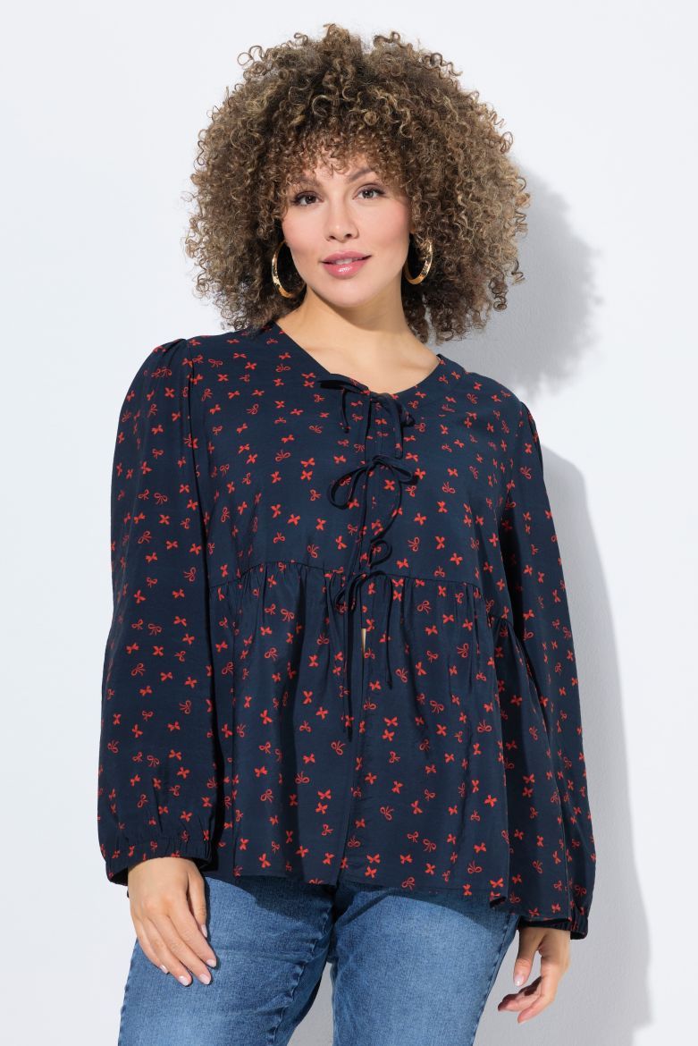 Plus size veliki brojevi Bluza dugih rukava A kroja za punije