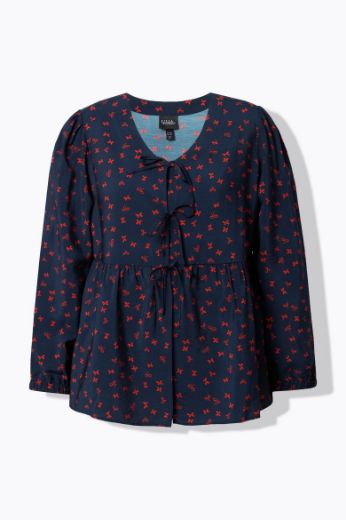 Plus size veliki brojevi Bluza dugih rukava A kroja za punije