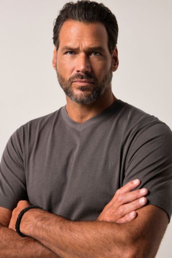 Plus size veliki brojevi Majica 2 komada V ovratnika za punije