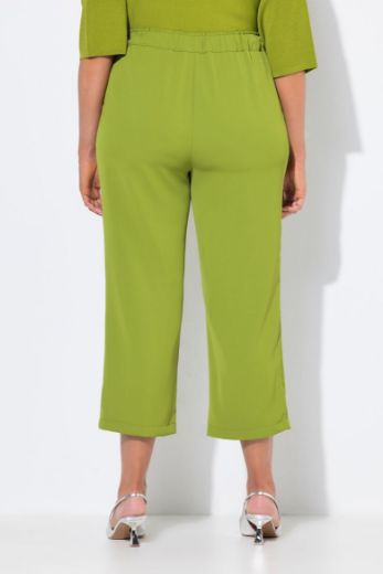 Plus size veliki brojevi Hlače ravnog kroja nogavica s vezanjem u struku za punije