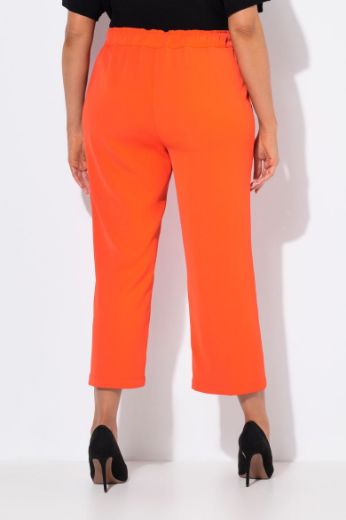 Plus size veliki brojevi Hlače ravnog kroja nogavica s vezanjem u struku za punije