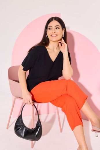 Plus size veliki brojevi Hlače ravnog kroja nogavica s vezanjem u struku za punije