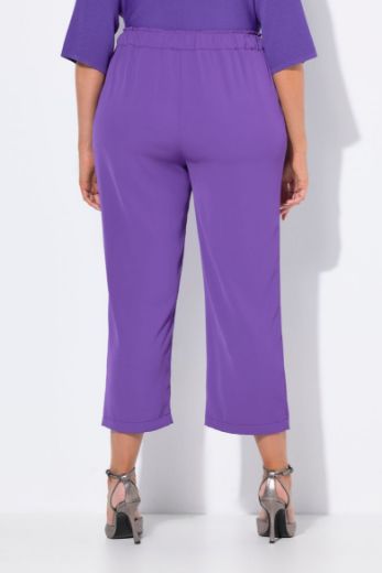 Plus size veliki brojevi Hlače ravnog kroja nogavica s vezanjem u struku za punije