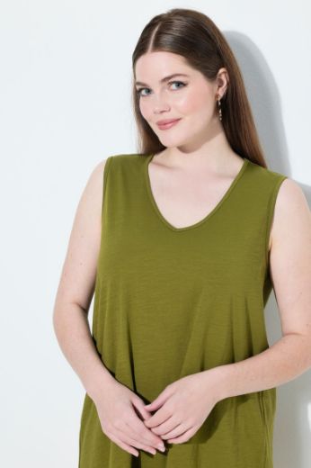 Plus size veliki brojevi Haljina na pruge za punije