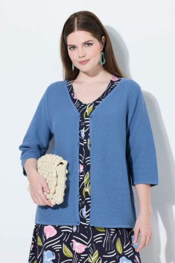 Plus size veliki brojevi Kardigan s 3/4 rukavima za punije