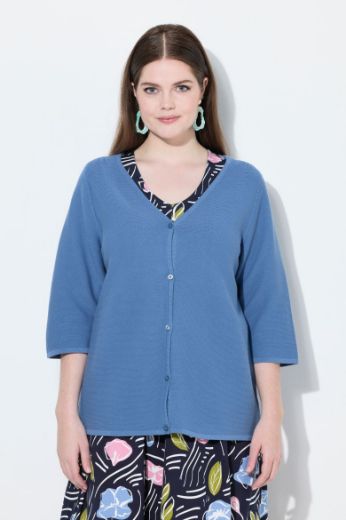 Plus size veliki brojevi Kardigan s 3/4 rukavima za punije