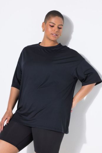 Plus size veliki brojevi Majica šireg kroja s natpisom na leđima za punije