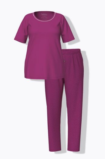 Plus size veliki brojevi Pidžama s kratkim rukavima i dugim nogavicama za punije