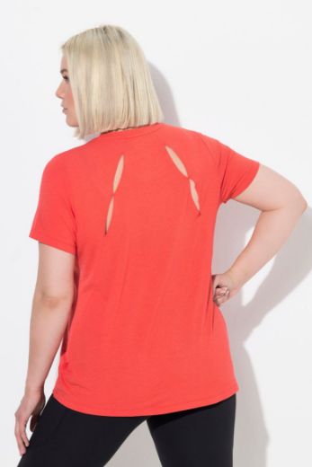 Plus size veliki brojevi Majica kratkih rukava V ovratnika za punije