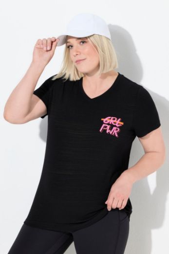 Plus size veliki brojevi Majica kratkih rukava V ovratnika za punije