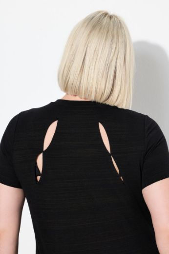 Plus size veliki brojevi Majica kratkih rukava V ovratnika za punije